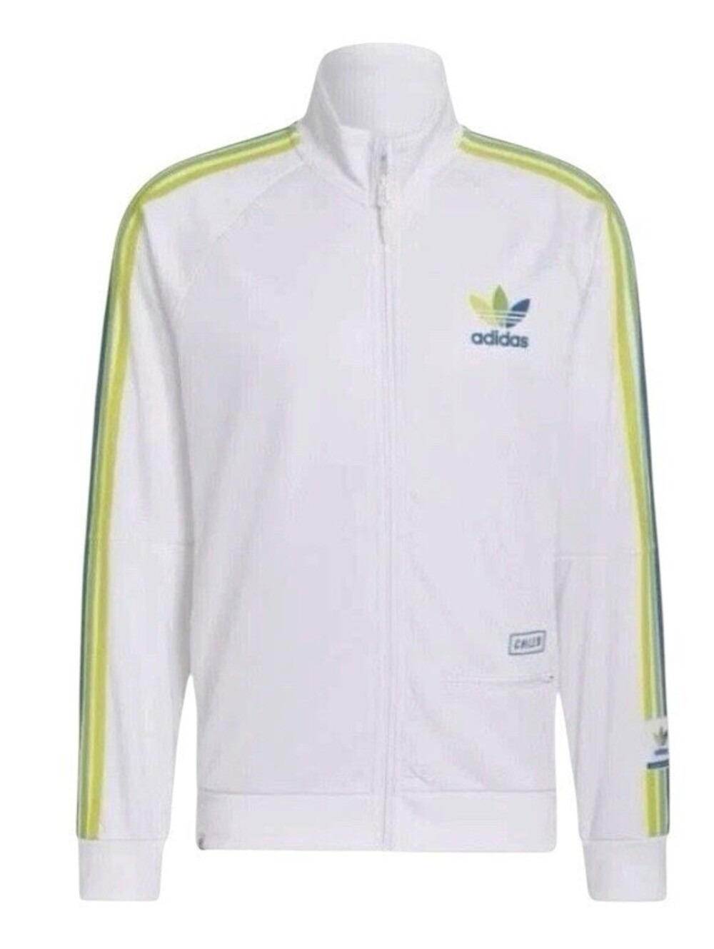 Adidas Originals Chile 20 Track Top Jacket White Multi HI0951 Men's M Medium